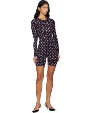 Marine Serre Moon プリント ジャージ ジャンプスーツ - サムネイル4