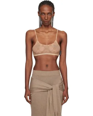 Marine Serre リサイクルメッシュ フロック ブラレット - サムネイル1