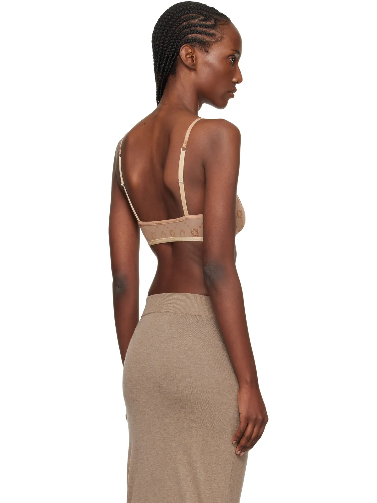 Marine Serre リサイクルメッシュ フロック ブラレット - 画像3