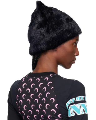 Marine Serre Wild Fluffy Knit Kawaii ビーニー - サムネイル3