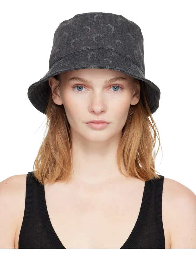 Marine Serre Marine Serre Moon Laser デニム バケットハットの商品画像