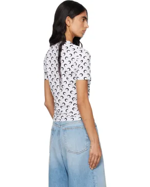 Marine Serre Moon リサイクルジャージ セカンドスキン 半袖Tシャツ - サムネイル3