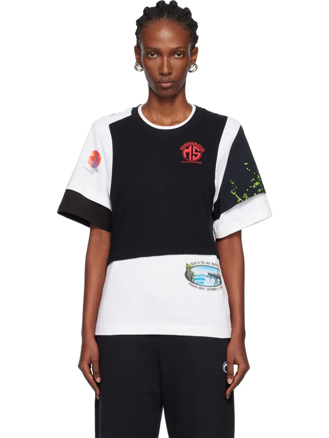 Marine Serre Marine Serre Regenerated Graphic Jersey レイヤード Tシャツの商品画像