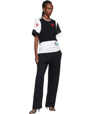 Marine Serre Regenerated Graphic Jersey レイヤード Tシャツ - サムネイル4