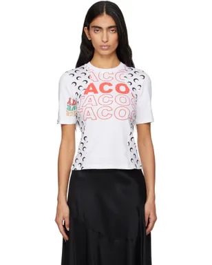 Marine Serre Regenerated Graphic Jersey Baby Fit Tシャツ - サムネイル1