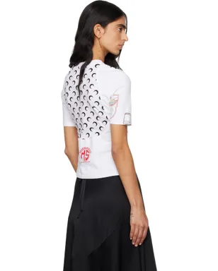 Marine Serre Regenerated Graphic Jersey Baby Fit Tシャツ - サムネイル3