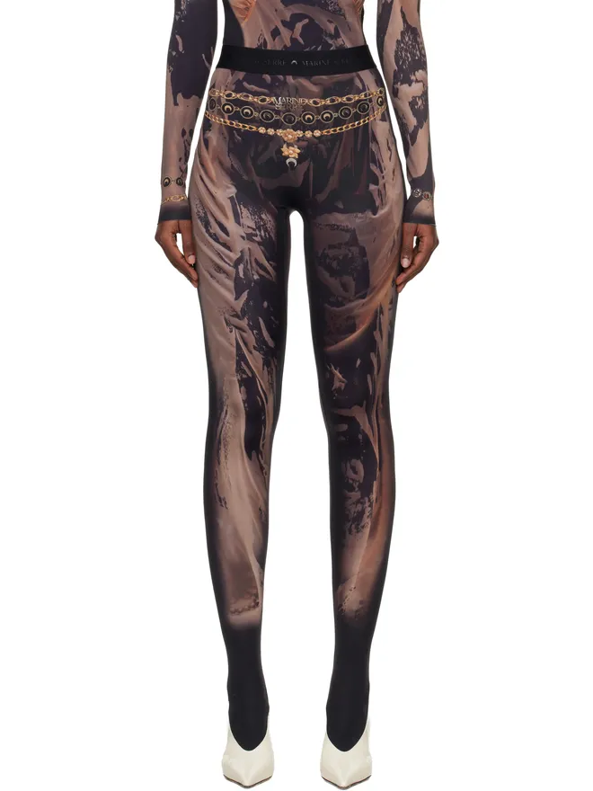 Marine Serre Marine Serre SSENSE限定 Wet Nuisette Printed Jersey タイツの商品画像