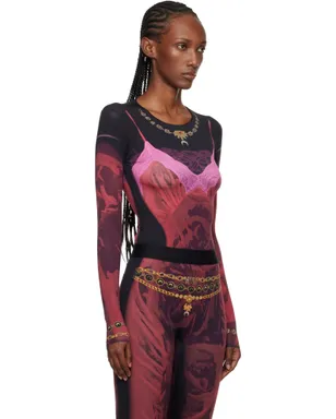 Marine Serre Wet Nuisette Printed Jersey LS Tシャツ - サムネイル2