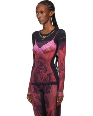 Marine Serre Wet Nuisette Printed Jersey LS Tシャツ - サムネイル4