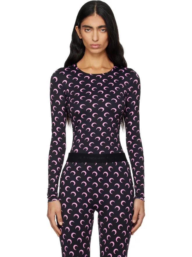 Marine Serre Marine Serre Moon リサイクルジャージ 長袖トップスの商品画像