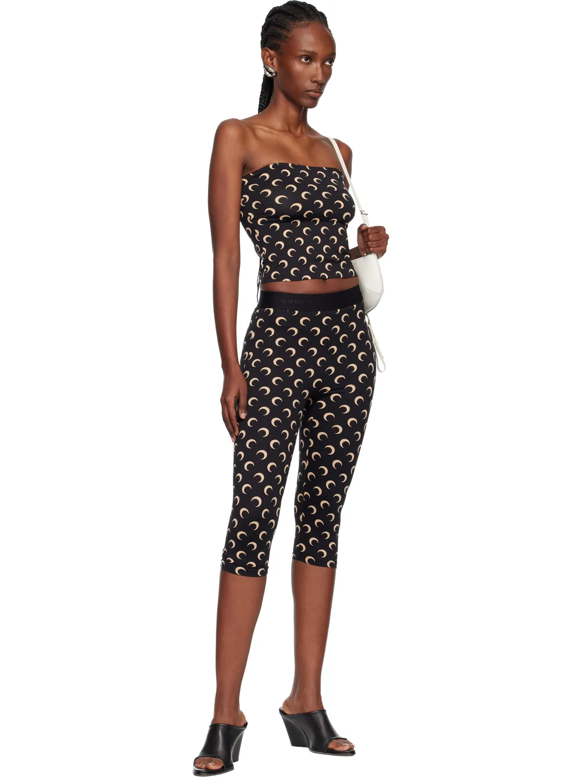 Marine Serre Moon プリント ジャージ セカンドスキン チューブトップ - 画像4