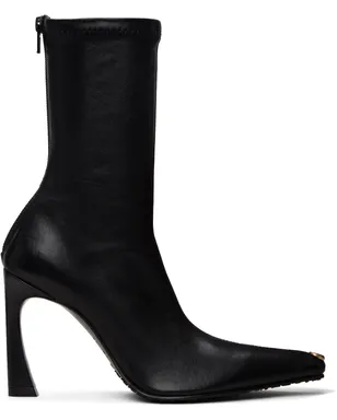 Marine Serre Smooth Leather MS Kiss アンクルブーツ - サムネイル1