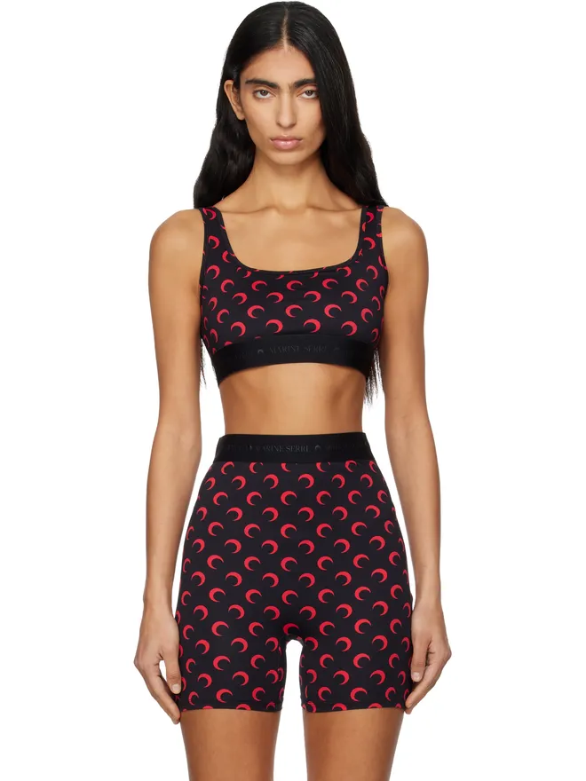 Marine Serre Marine Serre SSENSE限定 Moon リサイクルジャージ スポーツブラの商品画像