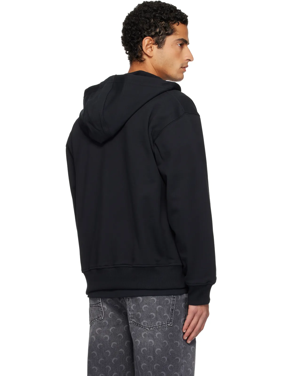 Marine Serre Moon Logo ジップフーディ - 画像3