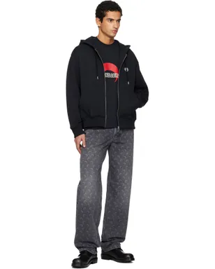 Marine Serre Moon Logo ジップフーディ - サムネイル4