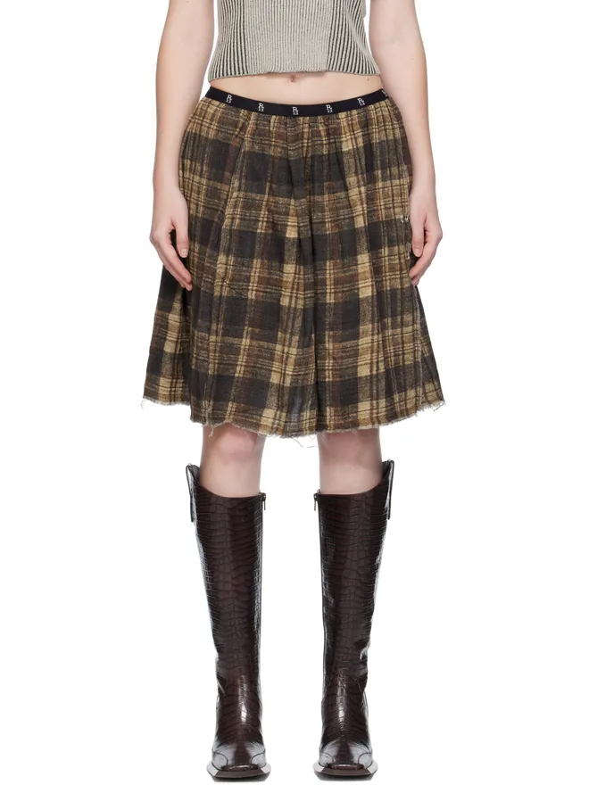 R13 R13 Knee-Length Kilt リバーシブル ミディアムスカートの商品画像