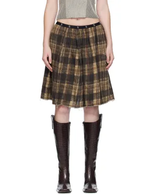 R13 Knee-Length Kilt リバーシブル ミディアムスカート - サムネイル1