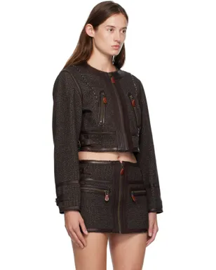 R13 Stitch Details クルーネック ジャケット - サムネイル2