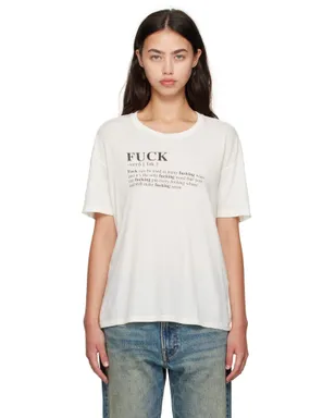 R13 'Fuck' リラックス Tシャツ - サムネイル1