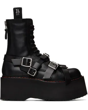 R13 Strapped Double Stack ブーツ - サムネイル1