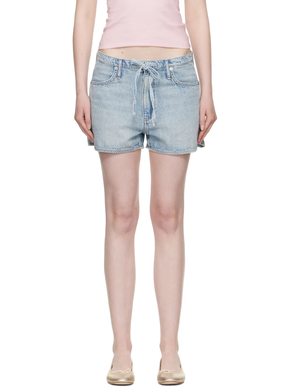 Rag & Bone Ultra Featherweight Nolan ドローストリング デニムショートパンツ - 画像1