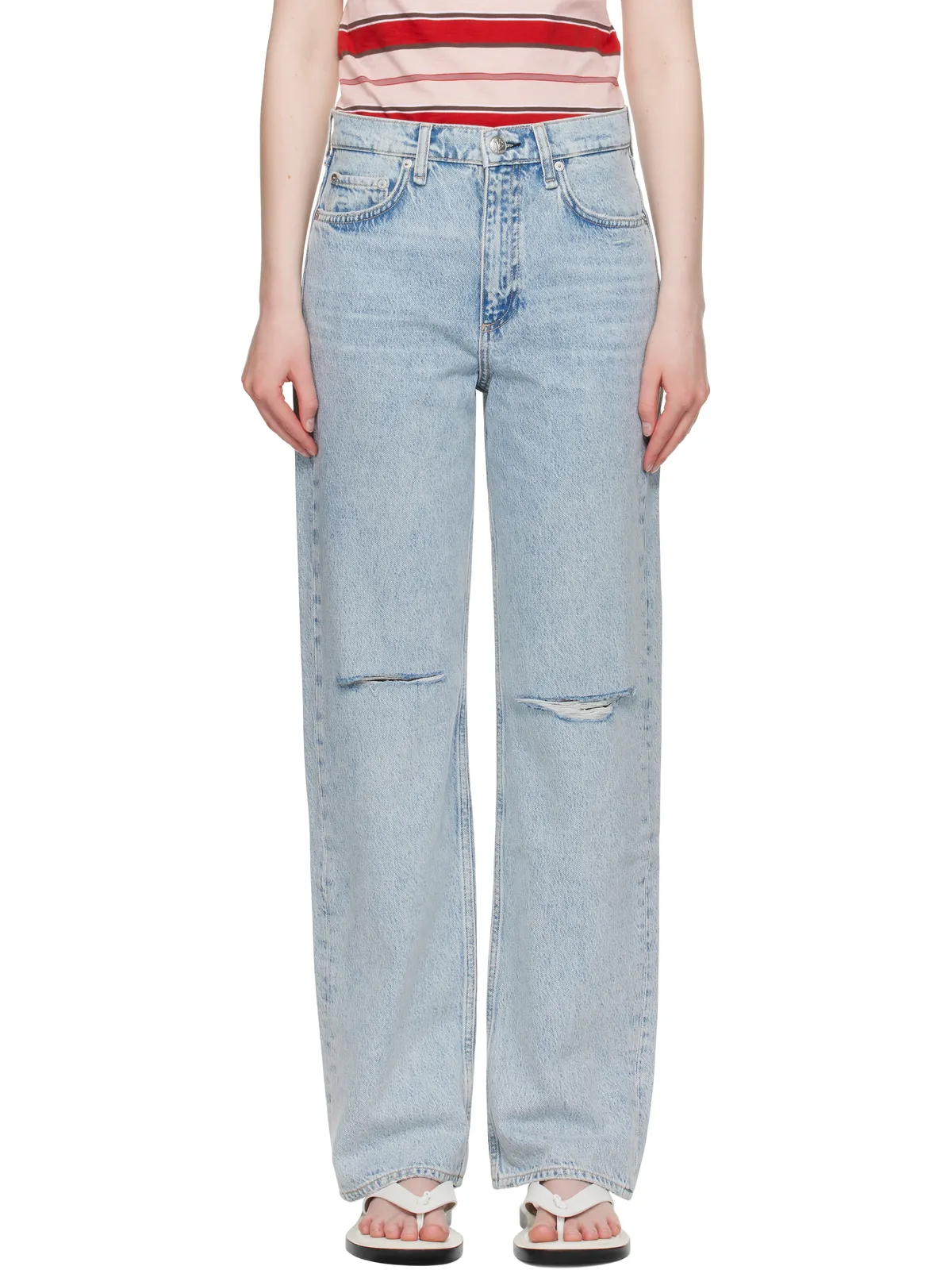 Rag & Bone Straight Shea リラックス ハイウエスト ジーンズ - 画像1