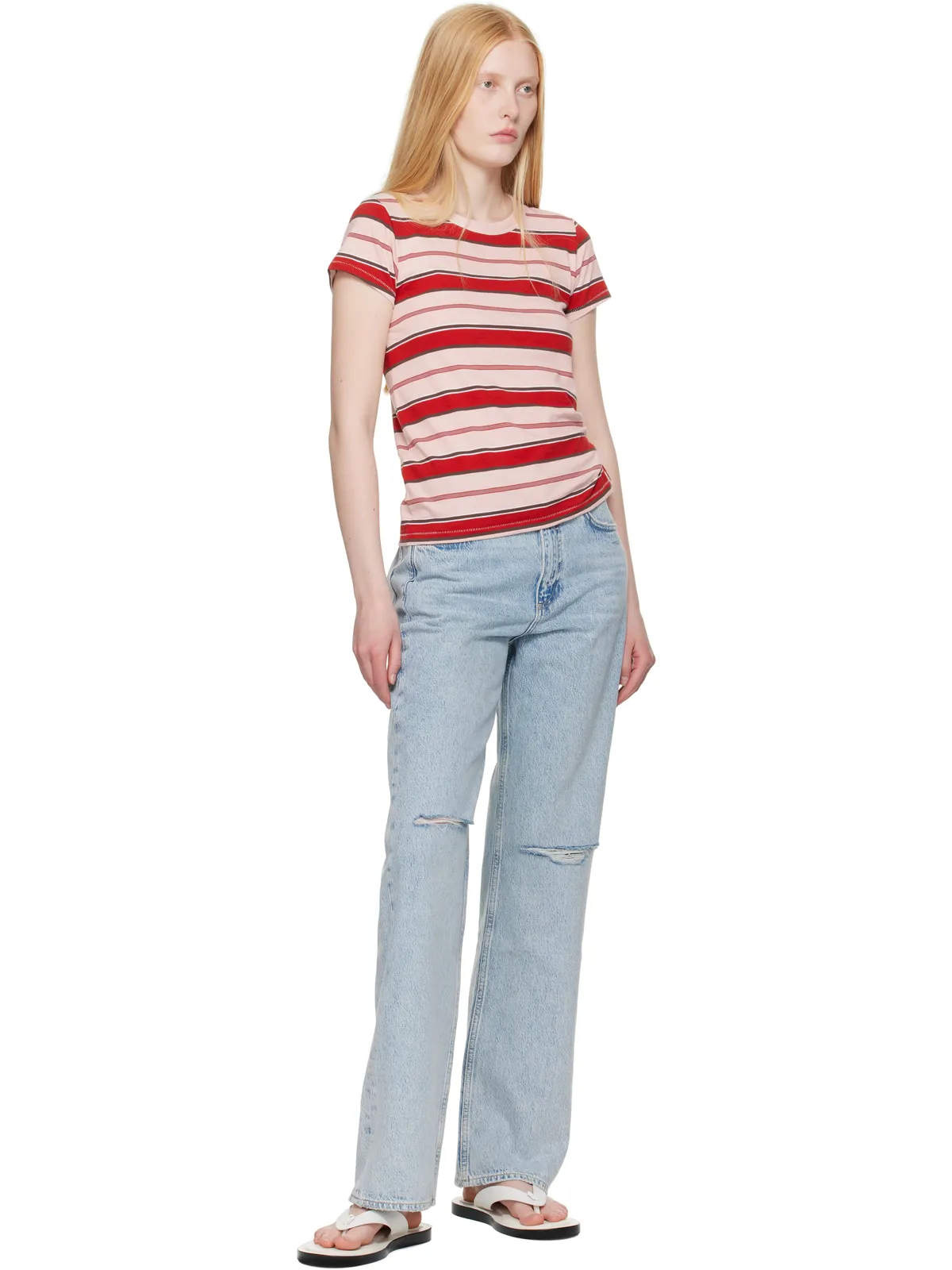 Rag & Bone Straight Shea リラックス ハイウエスト ジーンズ - 画像4