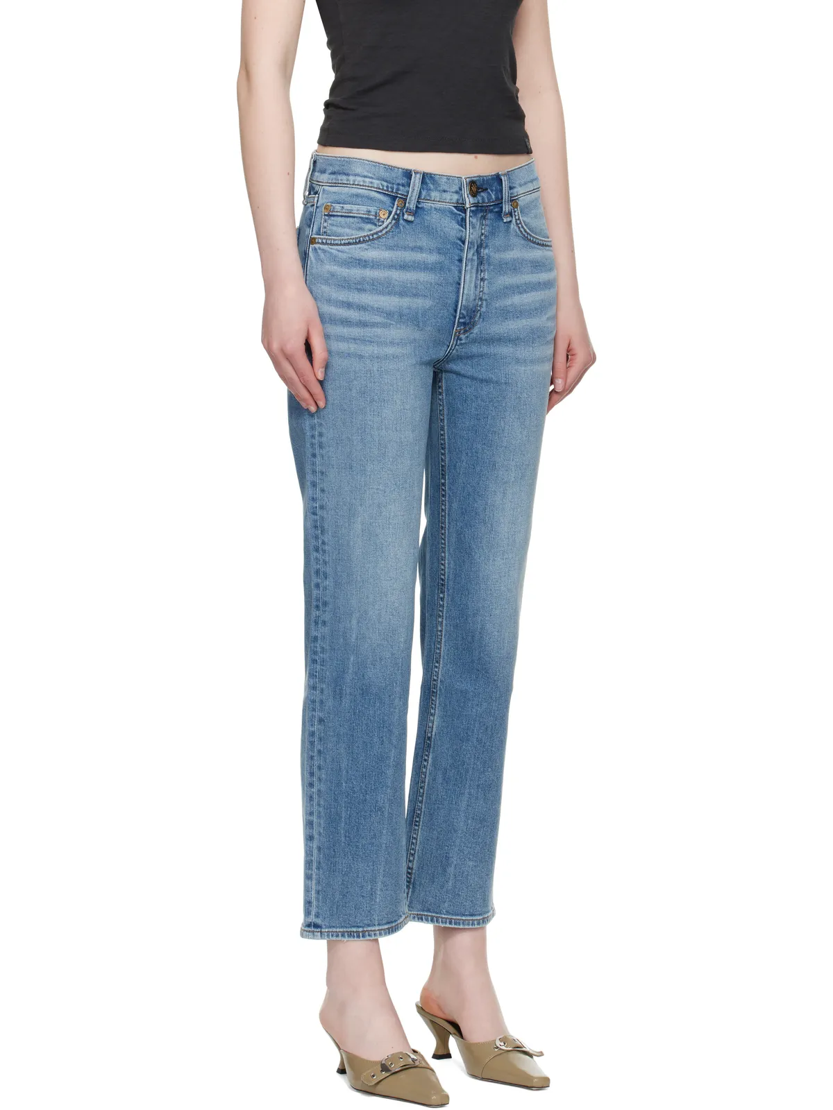Rag & Bone Straight Harlow ミッドライズ アンクルジーンズ - 画像2