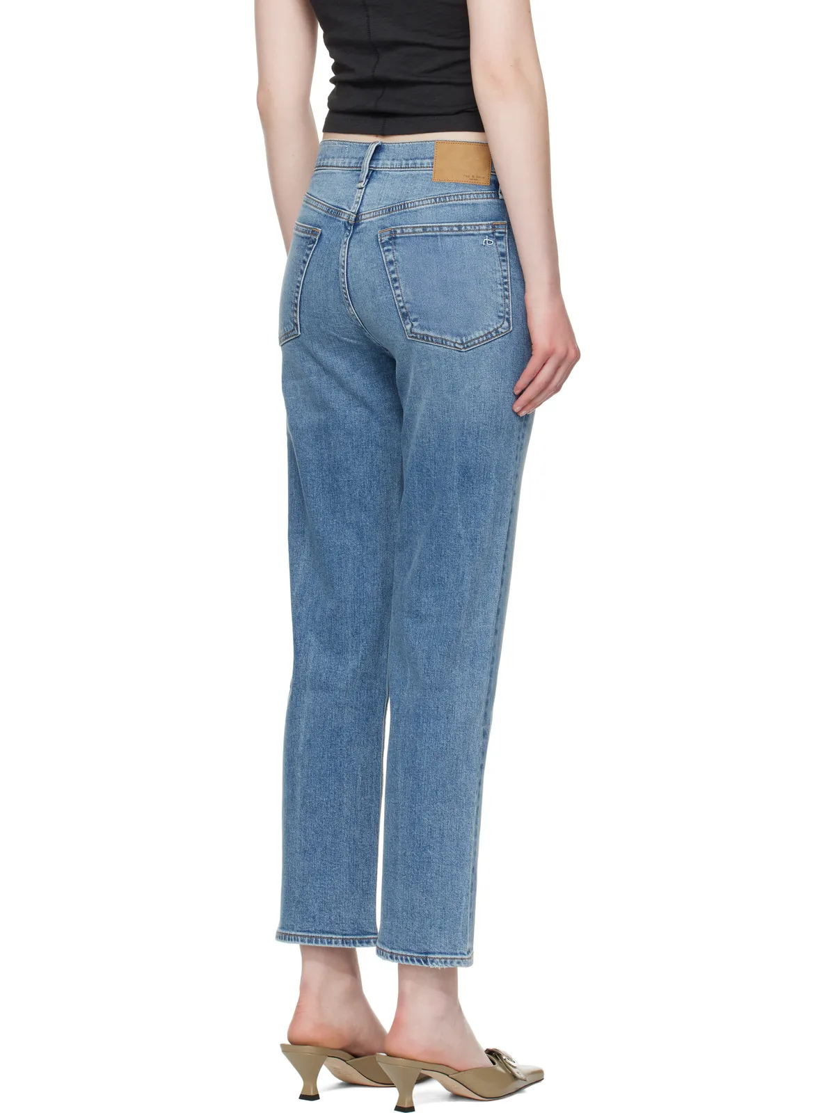 Rag & Bone Straight Harlow ミッドライズ アンクルジーンズ - 画像3