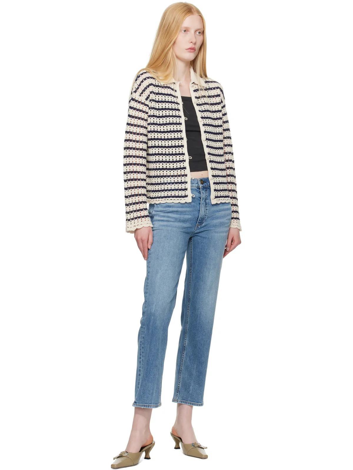 Rag & Bone Straight Harlow ミッドライズ アンクルジーンズ - 画像4