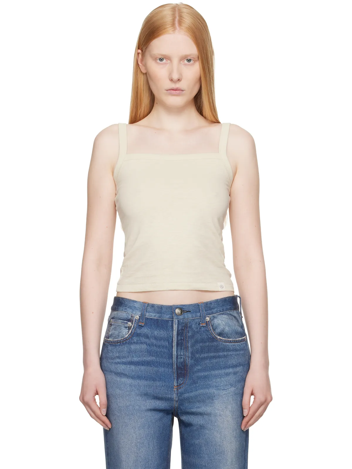 Rag & Bone 'The Slub Square Neck' キャミソール - 画像1