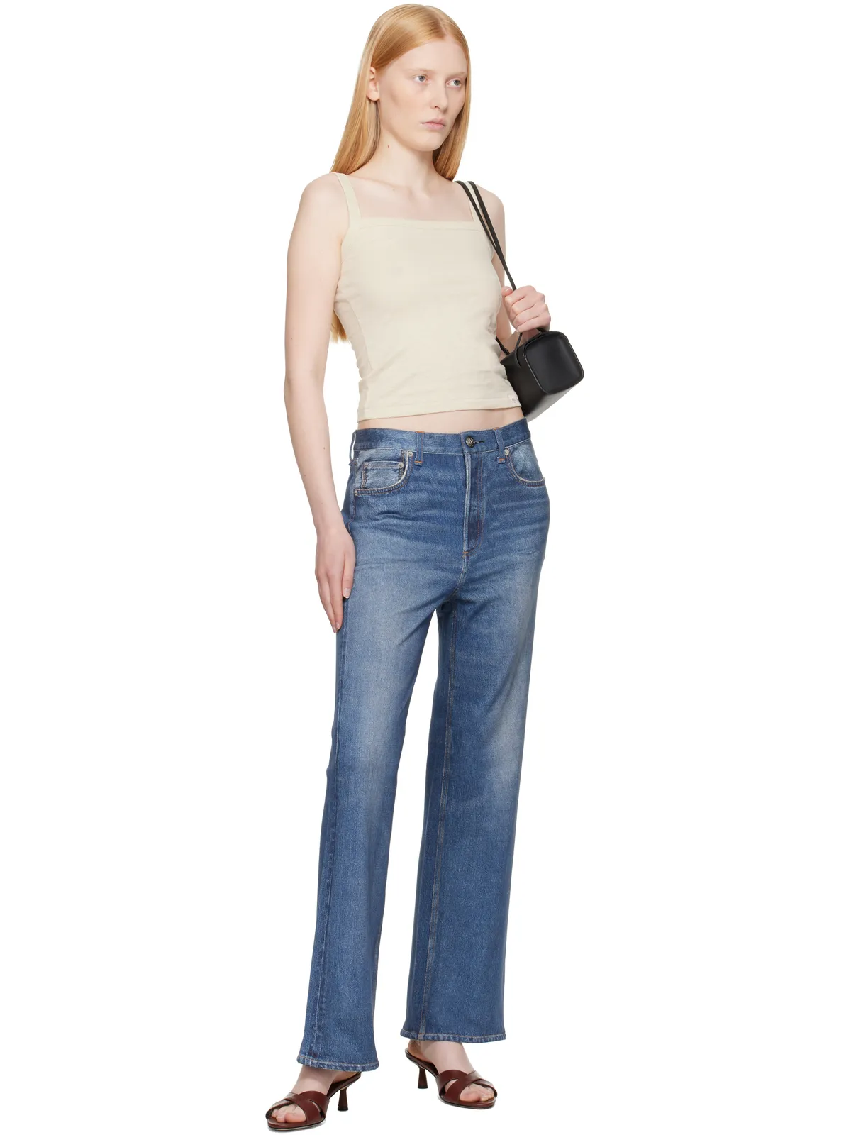 Rag & Bone 'The Slub Square Neck' キャミソール - 画像4