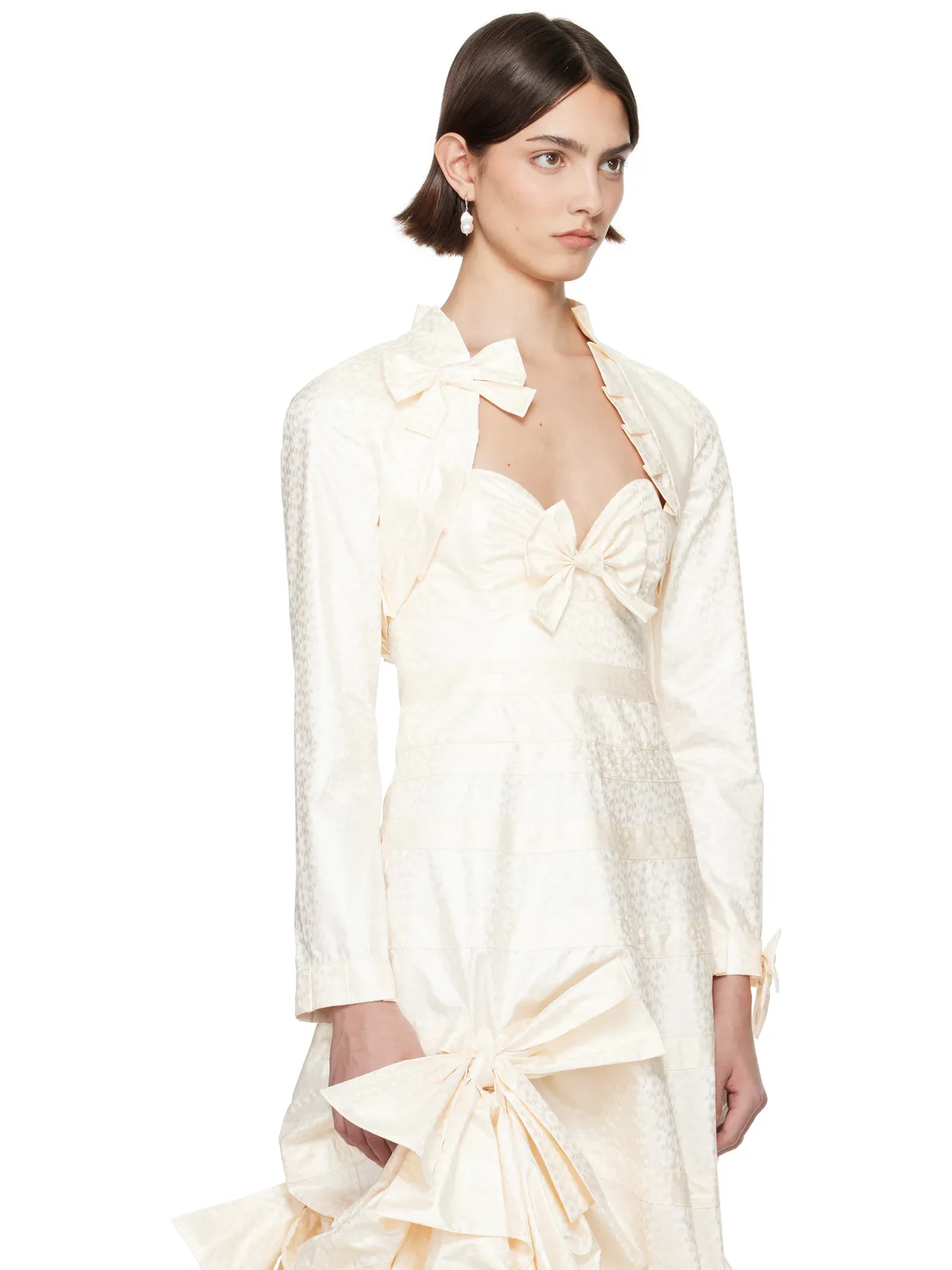 Super YAYA SSENSE限定 Bridalカプセルコレクション Bolero カーディガン - 画像2