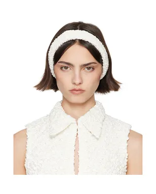 Super YAYA SSENSE限定 Bridalカプセルコレクション Bandeau Criss Cross ヘアバンド - サムネイル1