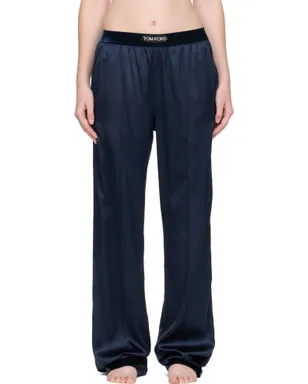 TOM FORD ストレッチ シルクサテン ラウンジパンツ - サムネイル1