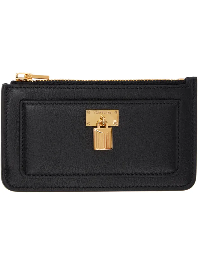 TOM FORD TOM FORD グレインレザー パドロック ジッパー カードケースの商品画像