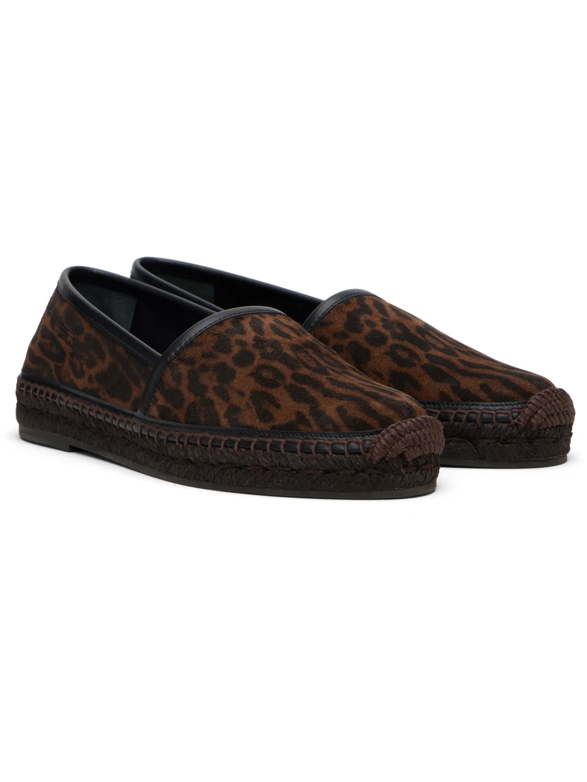 TOM FORD Ocelot Print スムース カーフスエード エスパドリーユ - 画像4