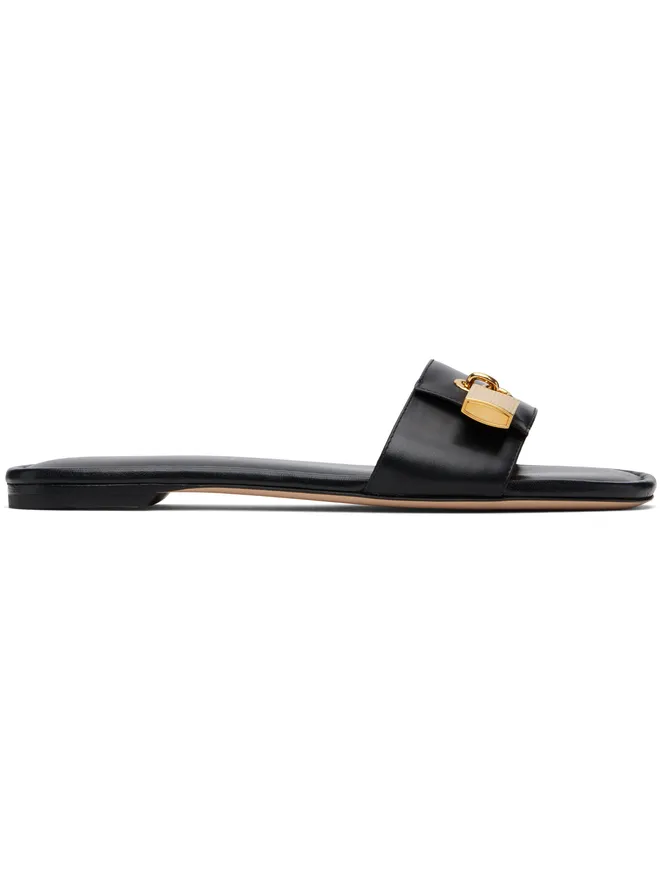 TOM FORD TOM FORD レザー パドロック スライドの商品画像