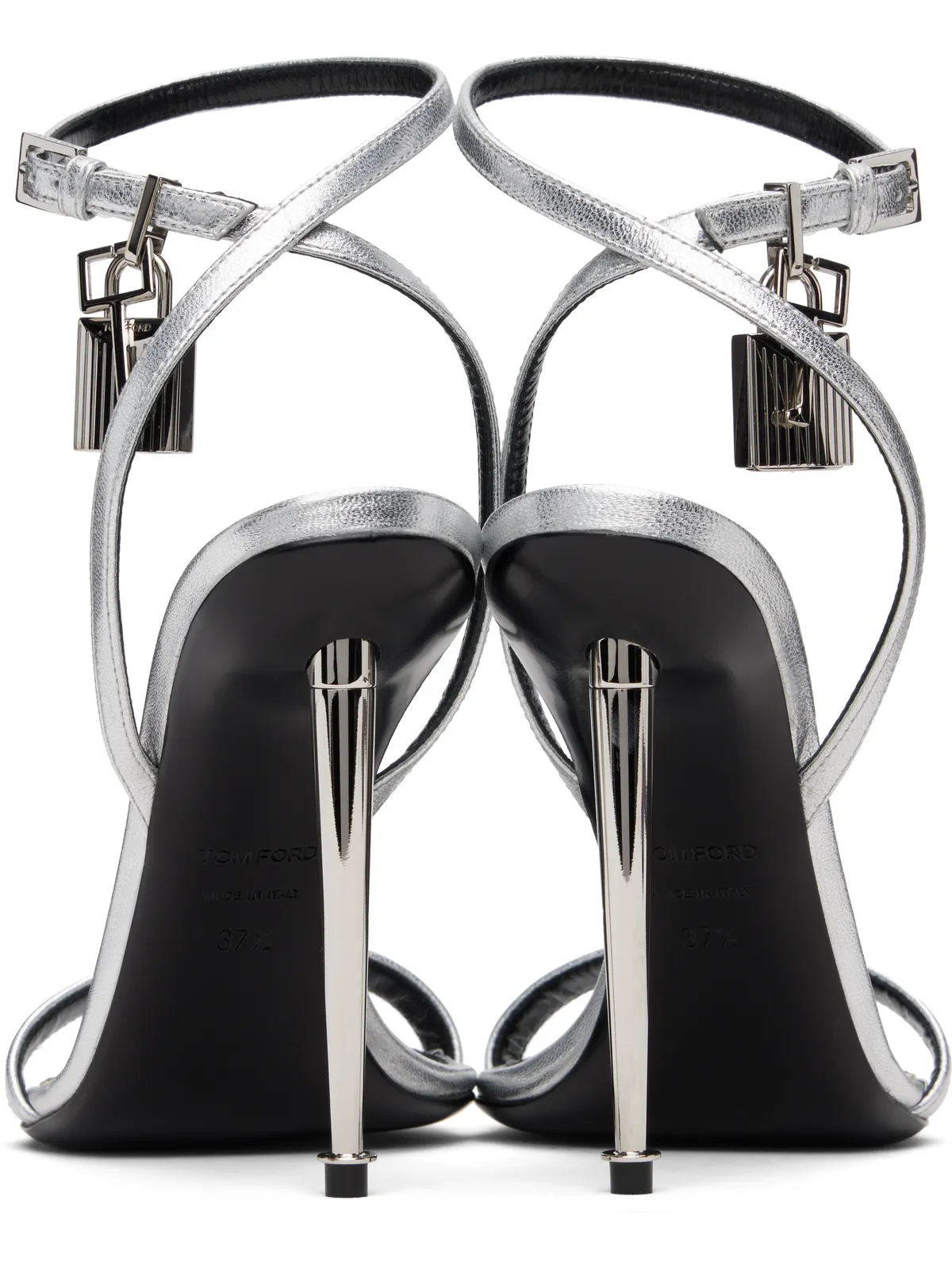 TOM FORD Padlock Pointy Naked ナッパレザー ヒールサンダル - 画像2