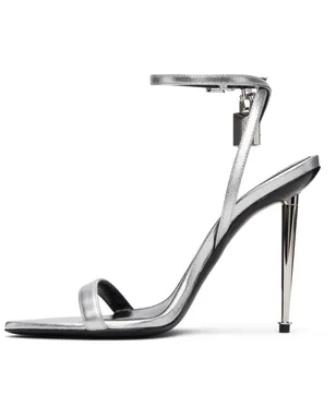 TOM FORD Padlock Pointy Naked ナッパレザー ヒールサンダル - サムネイル3