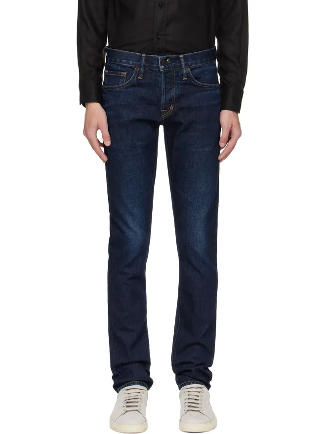 TOM FORD TOM FORD ストレッチツイル スリムフィット ジーンズの商品画像