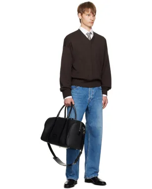 TOM FORD ミディアム ソフトグレインレザー ワイド ダッフルバッグ - サムネイル4