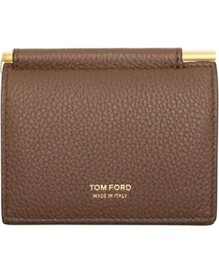 TOM FORD ソフトグレインレザー マネークリップ 二つ折りカードケース - サムネイル1