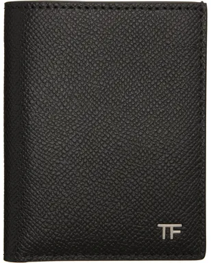 TOM FORD T Line スモール グレインレザー 二つ折りカードケース - サムネイル1