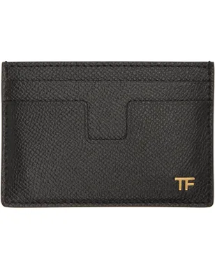 TOM FORD Classic スモール グレインレザー カードケース - サムネイル1