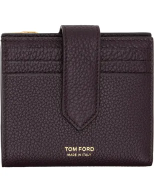 TOM FORD ソフトグレインレザー スナップ 財布 - サムネイル1