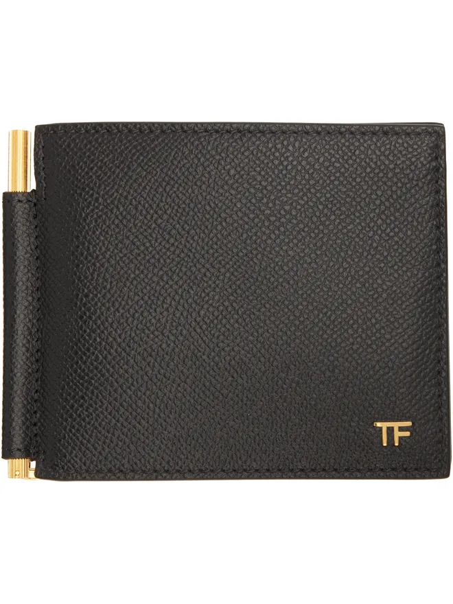 TOM FORD TOM FORD T Line スモール グレインレザー マネークリップ ウォレットの商品画像