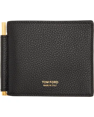 TOM FORD T Line ソフトグレインレザー マネークリップ ウォレット - サムネイル1