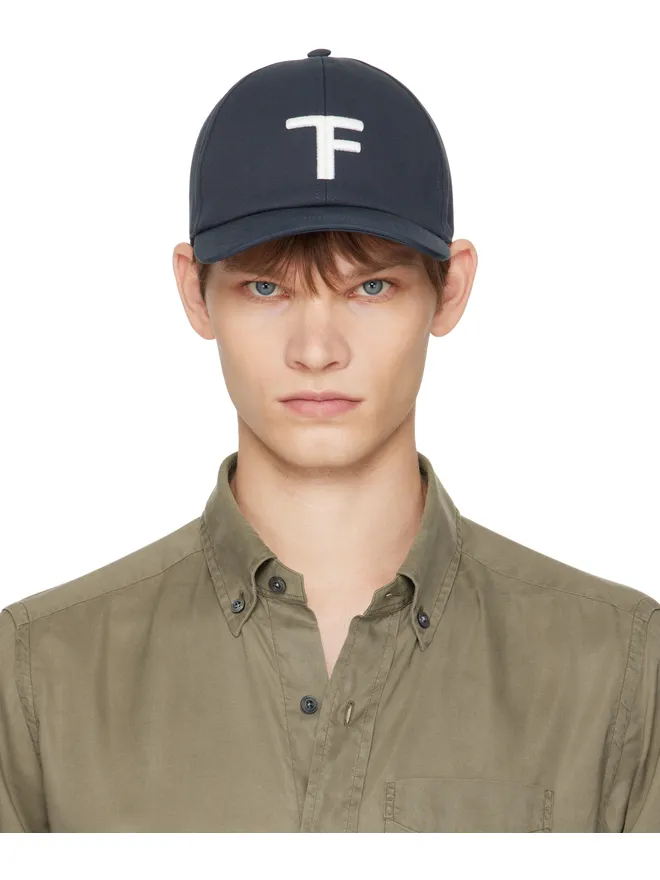 TOM FORD TOM FORD キャンバス＆スムースレザー キャップの商品画像