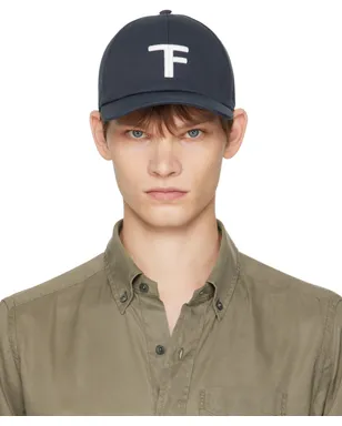TOM FORD キャンバス＆スムースレザー キャップ - サムネイル1